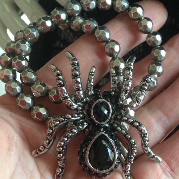 Large metal bling spider bracelet goth, rebel - Picture 5 of 5